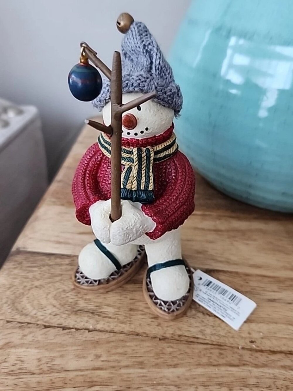 Russ Snowman Figure Called Sno-shoeing It To Reach U #16690